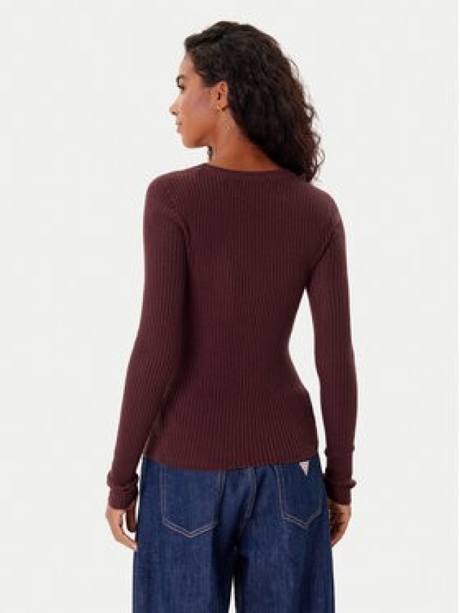 Guess Kardigan W5BR16 Z3OW2 Bordowy Slim Fit