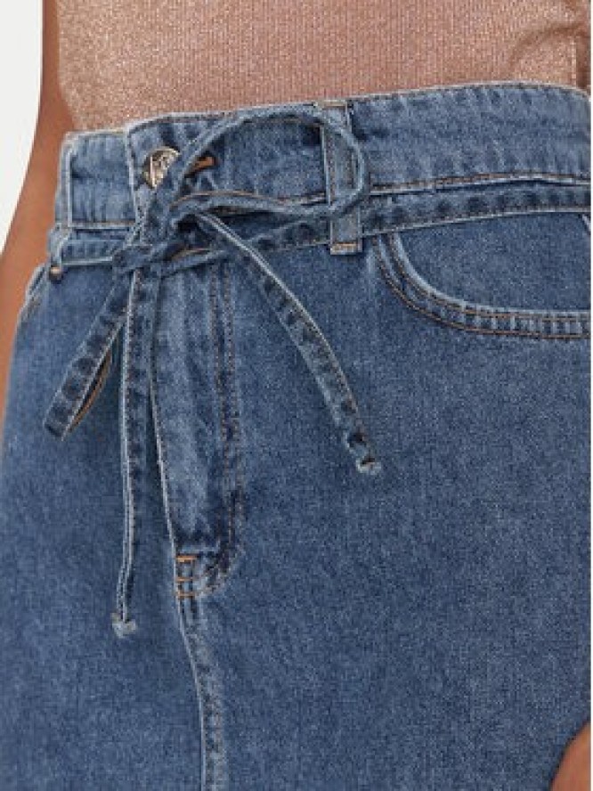 Marella Spódnica jeansowa 2515101021200 Granatowy Regular Fit