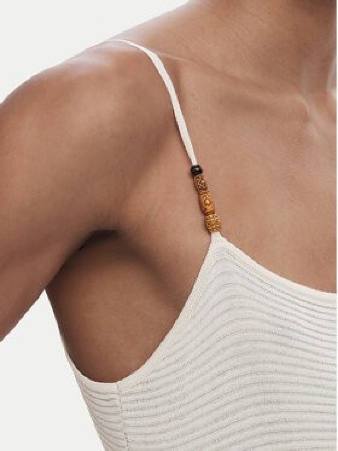 Desigual Sukienka letnia Marsella 25SWVF11 Beżowy Slim Fit