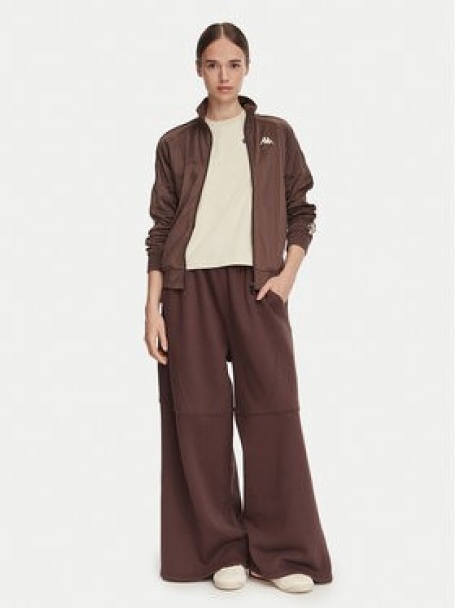 Kappa Bluza 222 Banda Wanniston Slim 301PSC0 Brązowy Regular Fit
