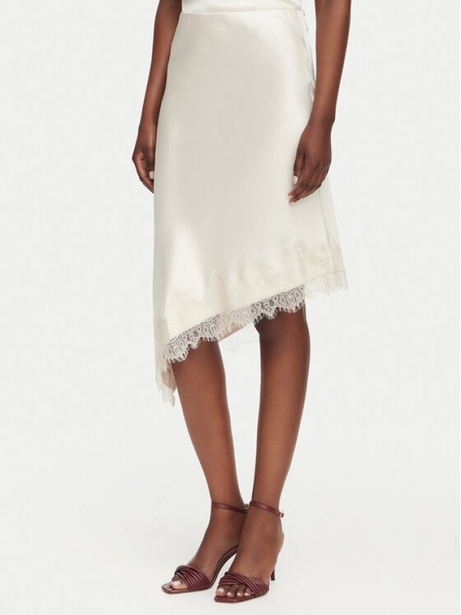 ONLY Spódnica midi Faraya 15380116 Kremowy Slim Fit
