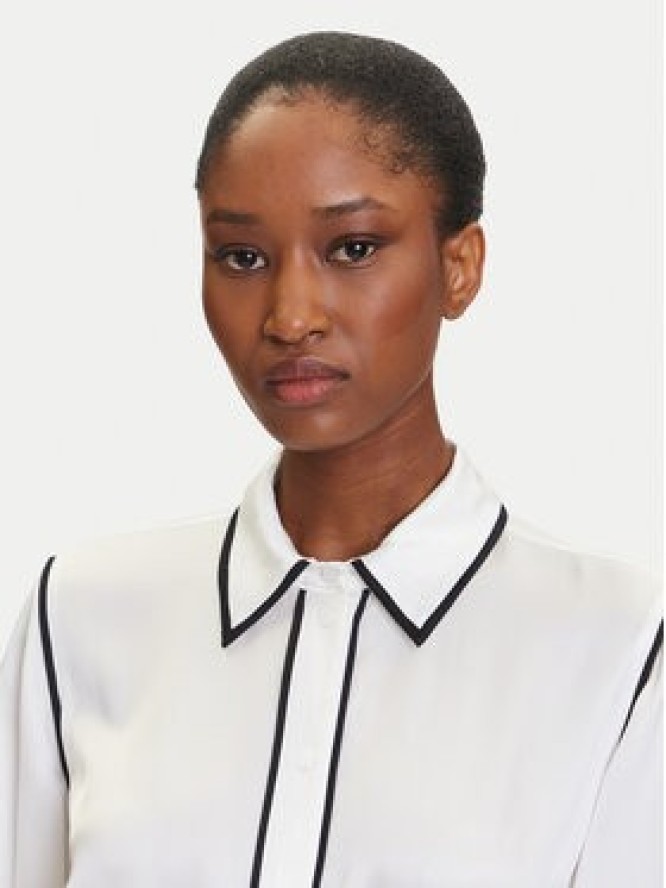 KARL LAGERFELD Sukienka koszulowa A3W13021 Écru Regular Fit