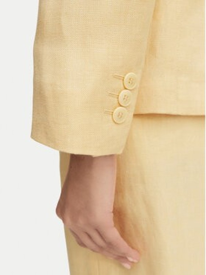 Weekend Max Mara Marynarka Nalut 2615041072 Żółty Regular Fit