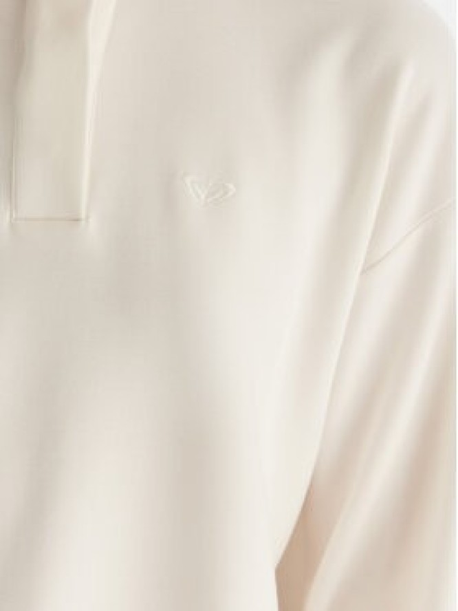 Roxy Bluza Rise & Vibe Sweet Fleece ERJFT05012 Biały Relaxed Fit