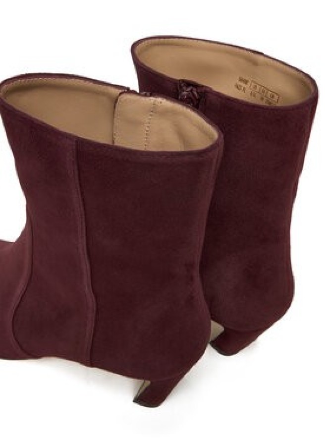 Stuart Weitzman Botki Stassi SM498 Bordowy