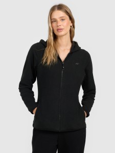 4F Polar slim z kapturem damski - czarny XXL