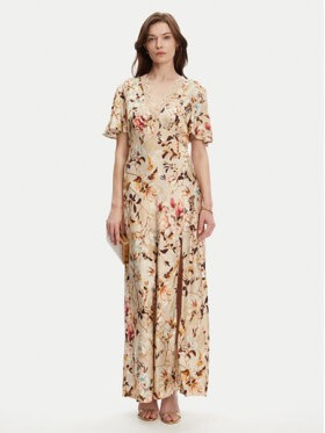 Guess Sukienka wieczorowa W5YK01 WHEZ2 Beżowy Regular Fit