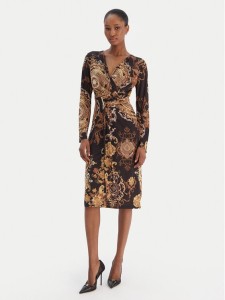 Rinascimento Sukienka koktajlowa CFC0020153002 Czarny Slim Fit