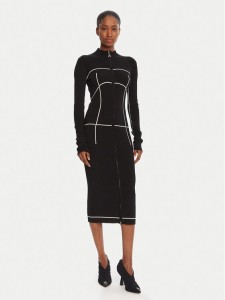 Patrizia Pepe Kardigan 8A1522 K265 FG09 Czarny Regular Fit