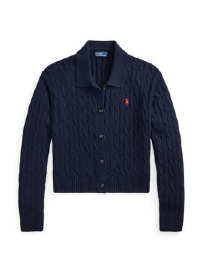 Polo Ralph Lauren Kardigan 211B30509002 Granatowy Straight Fit