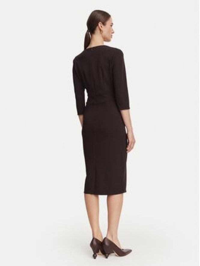 Rinascimento Sukienka koktajlowa CFC0131143003 Brązowy ciemny Regular Fit