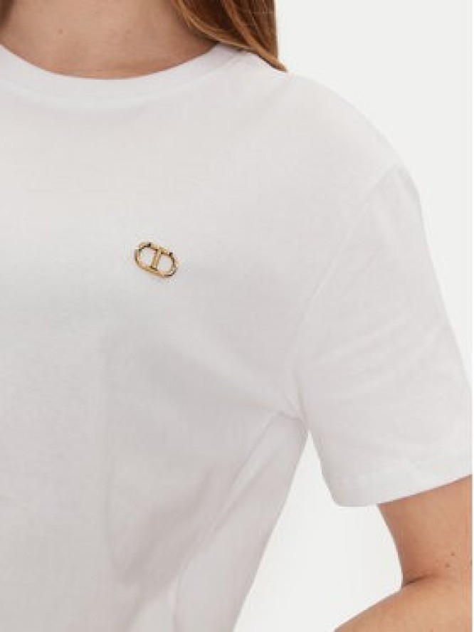 TWINSET T-Shirt 251TP2074 Biały Regular Fit