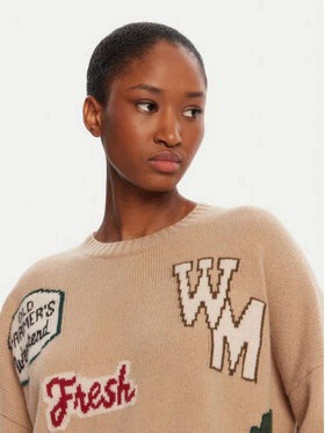 Weekend Max Mara Sweter Pavidi 2525366262 Beżowy Oversize