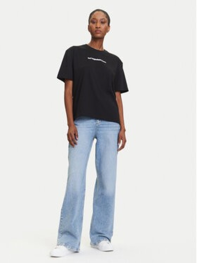 Karl Lagerfeld Jeans T-Shirt A3W17039 Czarny Regular Fit