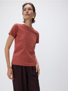 Bawełniany t-shirt - jasnofioletowy