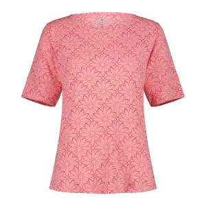 T-shirt zniszczony z nadrukiem damski CMP