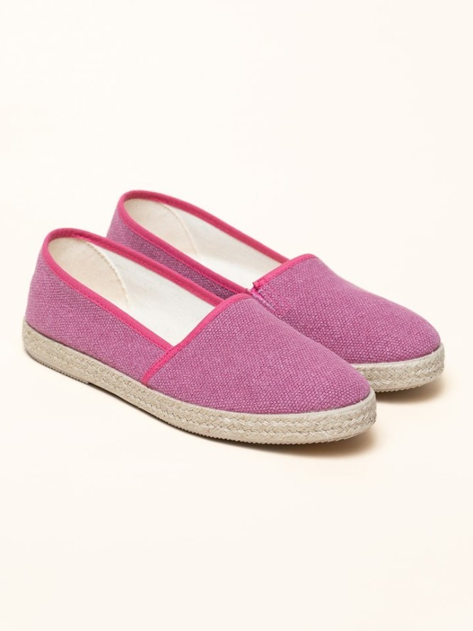 kitz-pichler Espadryle "Camping Linen uni V" w kolorze fioletowym rozmiar: 39