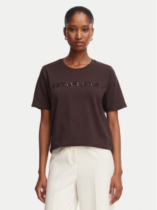 MICHAEL Michael Kors T-Shirt MF6528D97J Brązowy ciemny Regular Fit