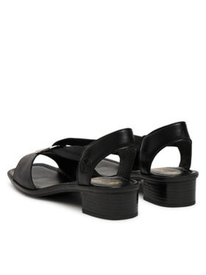 Rieker Sandały 62662-01 Czarny