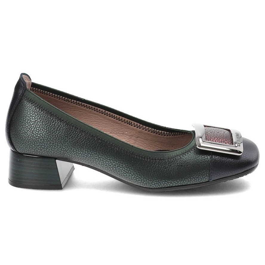 Zielone Półbuty Hispanitas Eleganckie Obuwie Damskie