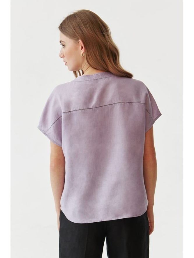 TATUUM Lniana bluzka w kolorze fioletowym rozmiar: 40