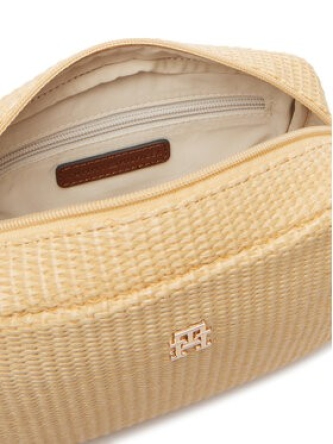 Tommy Hilfiger Torebka Popette Camera Bag Raffia AW0AW18525 Beżowy