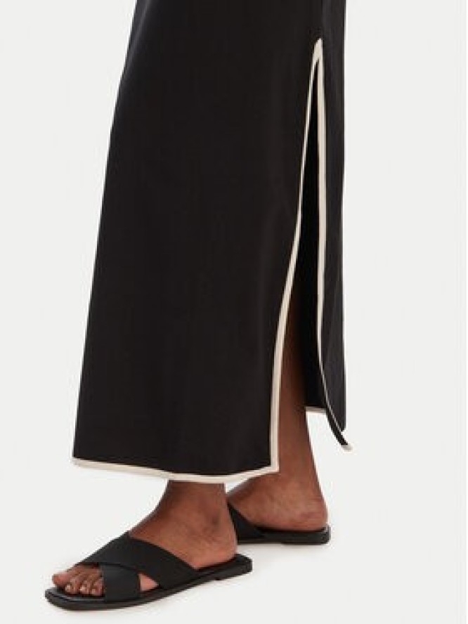 Seafolly Sukienka letnia Beach Bound 55590-DR Czarny Slim Fit