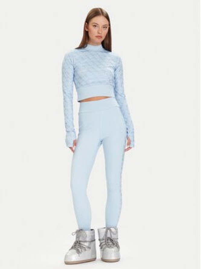 Guess Bluzka W5BP48 K7182 Błękitny Slim Fit