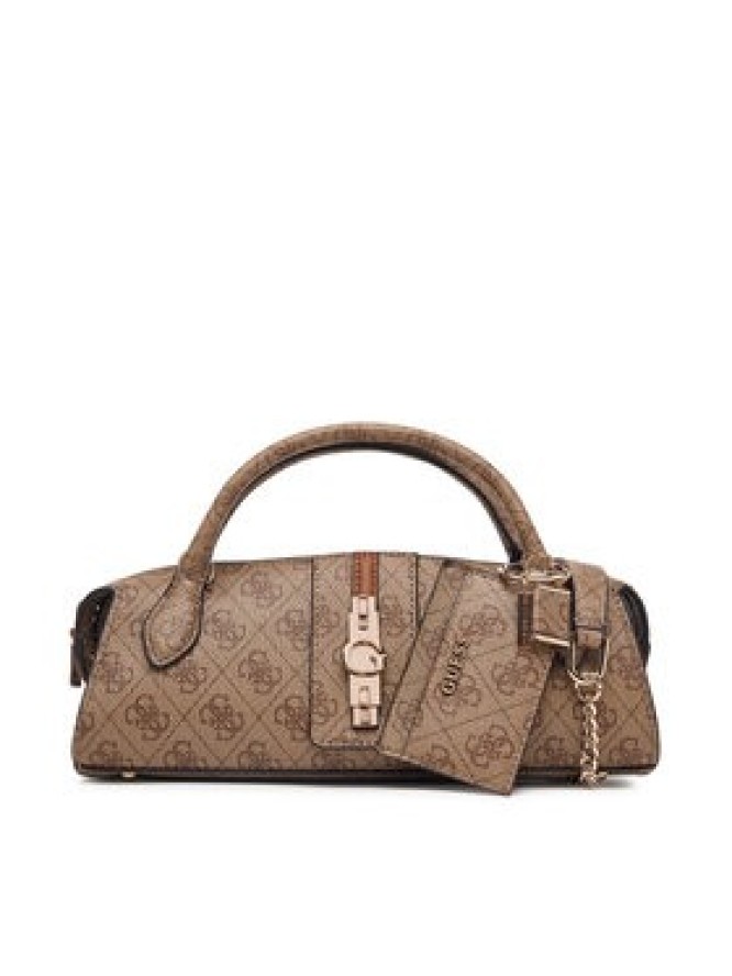 Guess Torebka Yvonne Logo Mini HWSG23 78760 Brązowy jasny