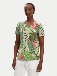 Olsen T-Shirt 11105096 Zielony Regular Fit