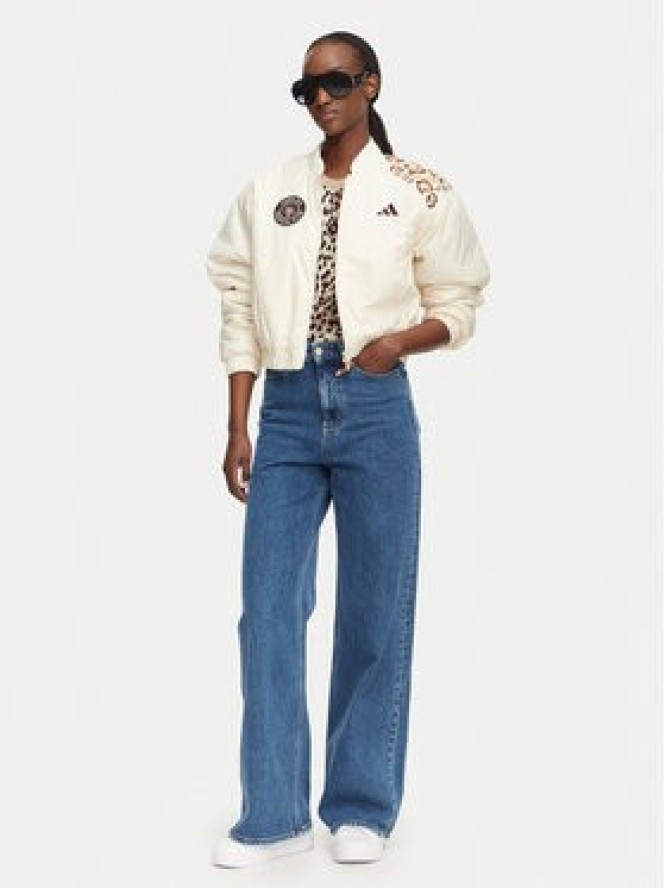 adidas Kurtka bomber X Farm Rio Bomber KR0283 Kremowy Regular Fit