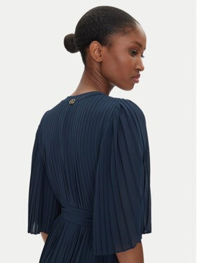 TWINSET Sukienka koktajlowa 251TP2051 Granatowy Loose Fit