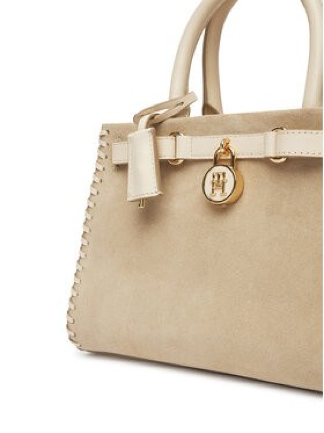 Tommy Hilfiger Torebka American Icon Mini Tote Su AW0AW17469 Beżowy