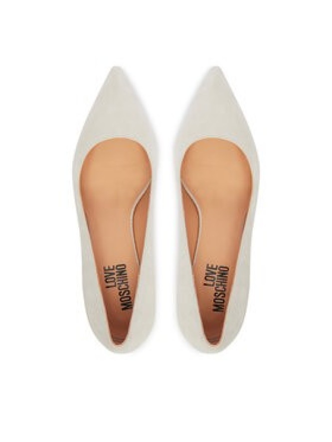 LOVE MOSCHINO Czółenka JA10326G1OJA0110 Écru