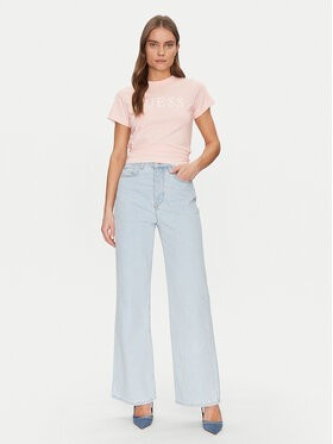 Guess T-Shirt V5GI15 J1314 Różowy Shirt Fit