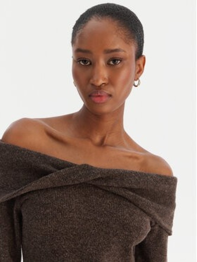 Vero Moda Sweter Kaia 10333298 Brązowy Regular Fit