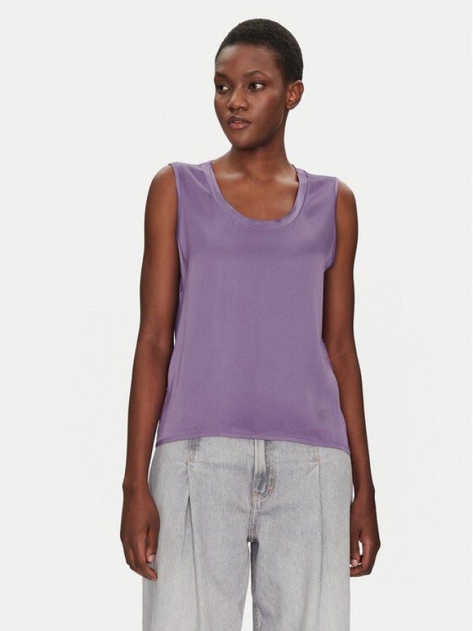 ViCOLO Bluzka TD0006 Fioletowy Relaxed Fit