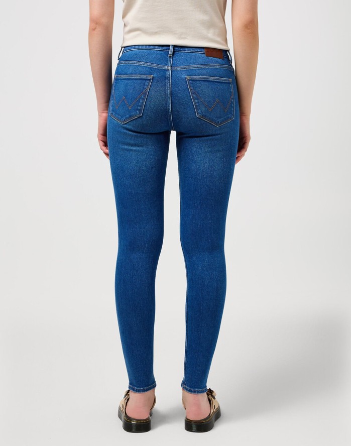 WRANGLER HIGH SKINNY DAMSKIE SPODNIE JEANSOWE JEANSY DŻINSY RUSTIC 112350940 W27H017957