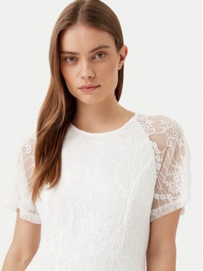 Vila Sukienka wieczorowa Femma 14100349 Biały Regular Fit