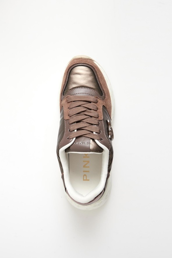 Sneakersy damskie skórzane Gem 07 PINKO