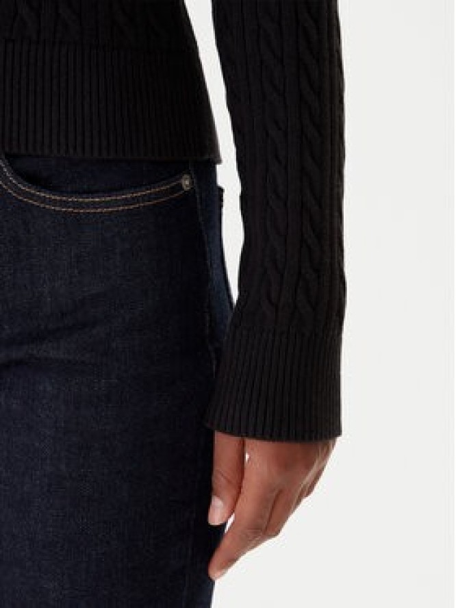 Tommy Jeans Sweter Cable Essential DW0DW22165 Czarny Regular Fit