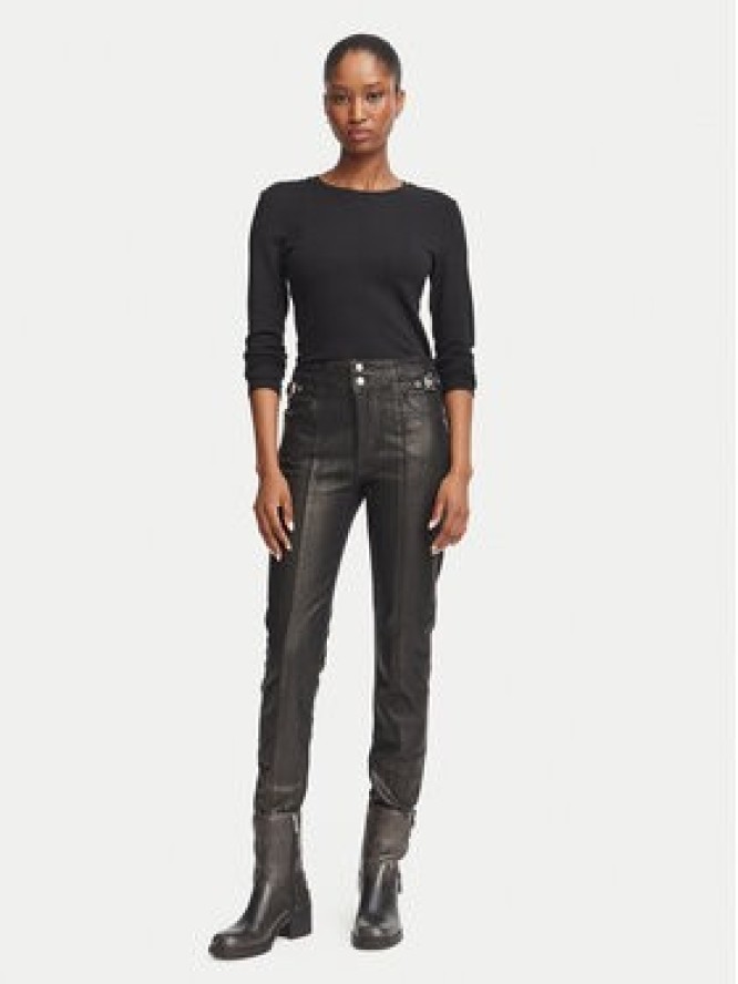 Guess Spodnie materiałowe W6BA32 D2086 Czarny Slim Fit
