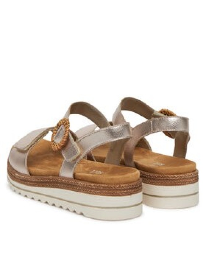 Remonte Sandały D0Q52-31 Złoty