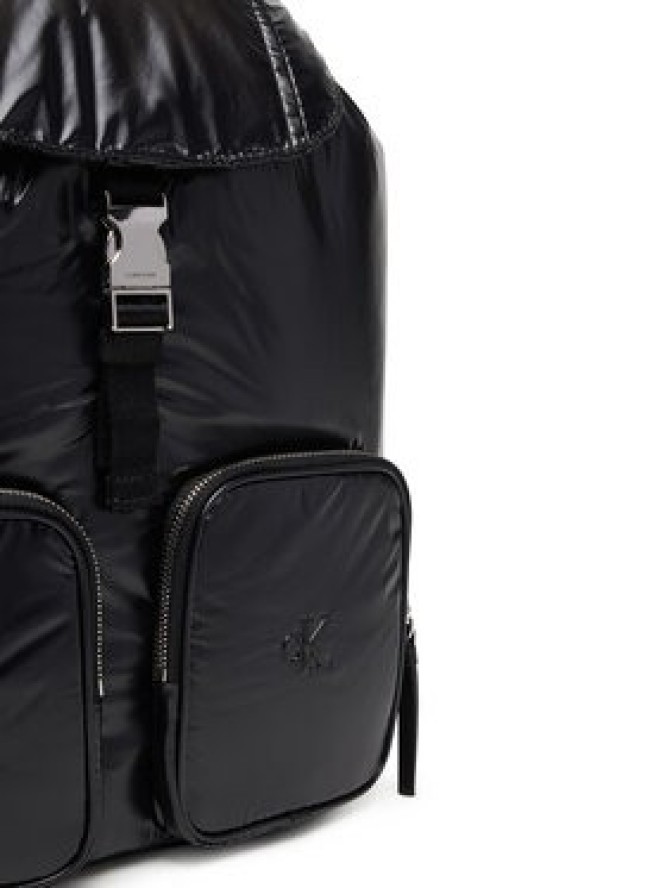 Calvin Klein Plecak Pocket Nylon Flap Backpack LV04F3406G Czarny