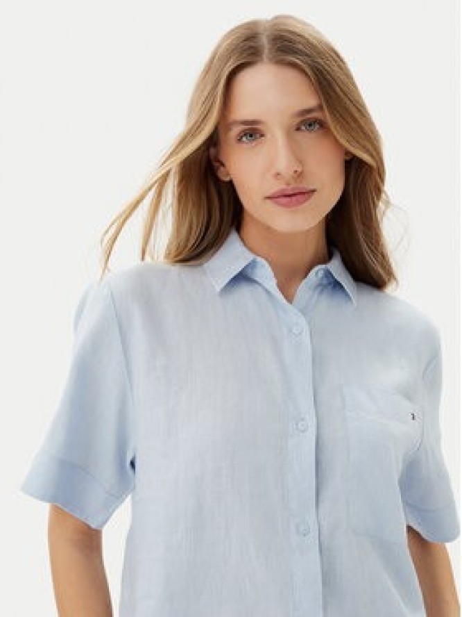 Tommy Hilfiger Koszula WW0WW44720 Błękitny Relaxed Fit