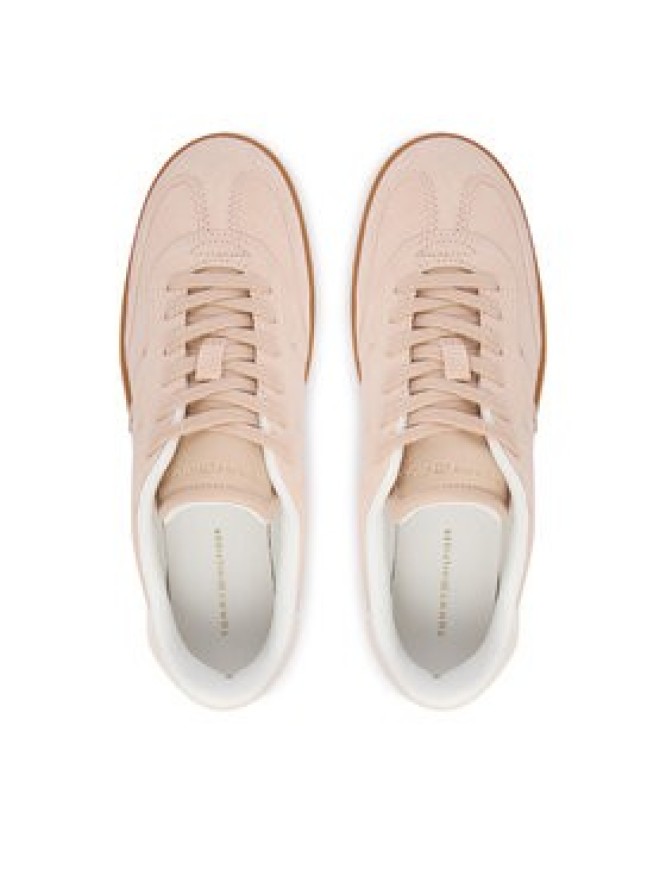 Tommy Hilfiger Sneakersy Th Monogram Plaque Suede Trainers FW0FW09180 Różowy