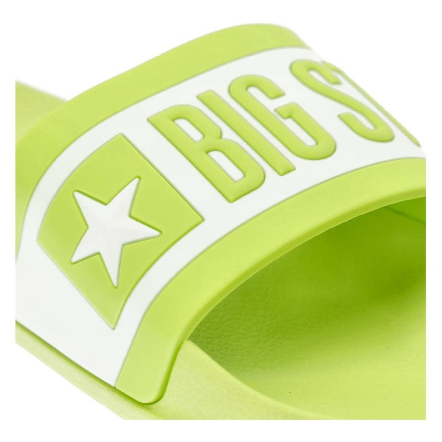 Zielone Klapki Big Star Wodoodporne Buty Damskie