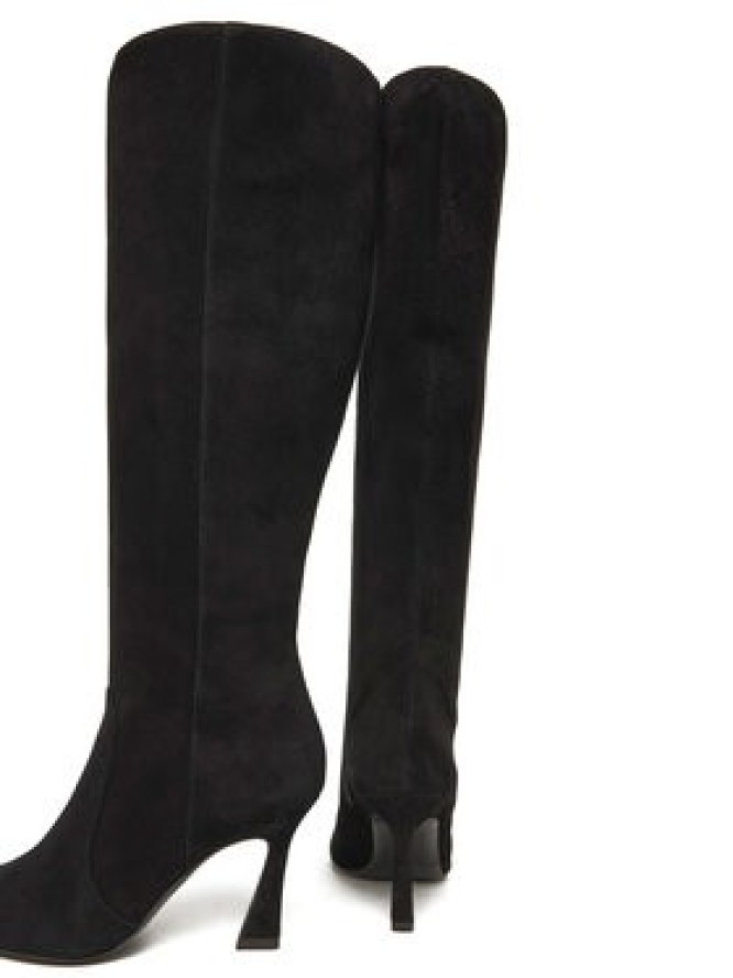 Stuart Weitzman Kozaki Vinnie Zip SM588 Czarny