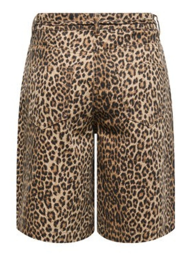 ONLY Szorty jeansowe Naomi 15351037 Brązowy Regular Fit