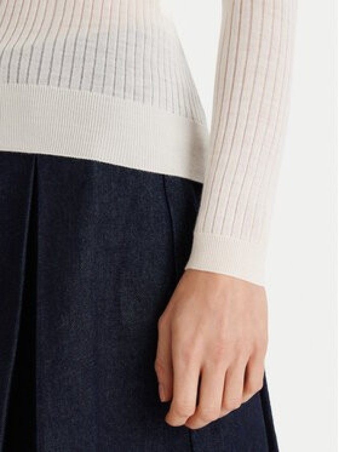 Lacoste Sweter AF4006 Écru Slim Fit